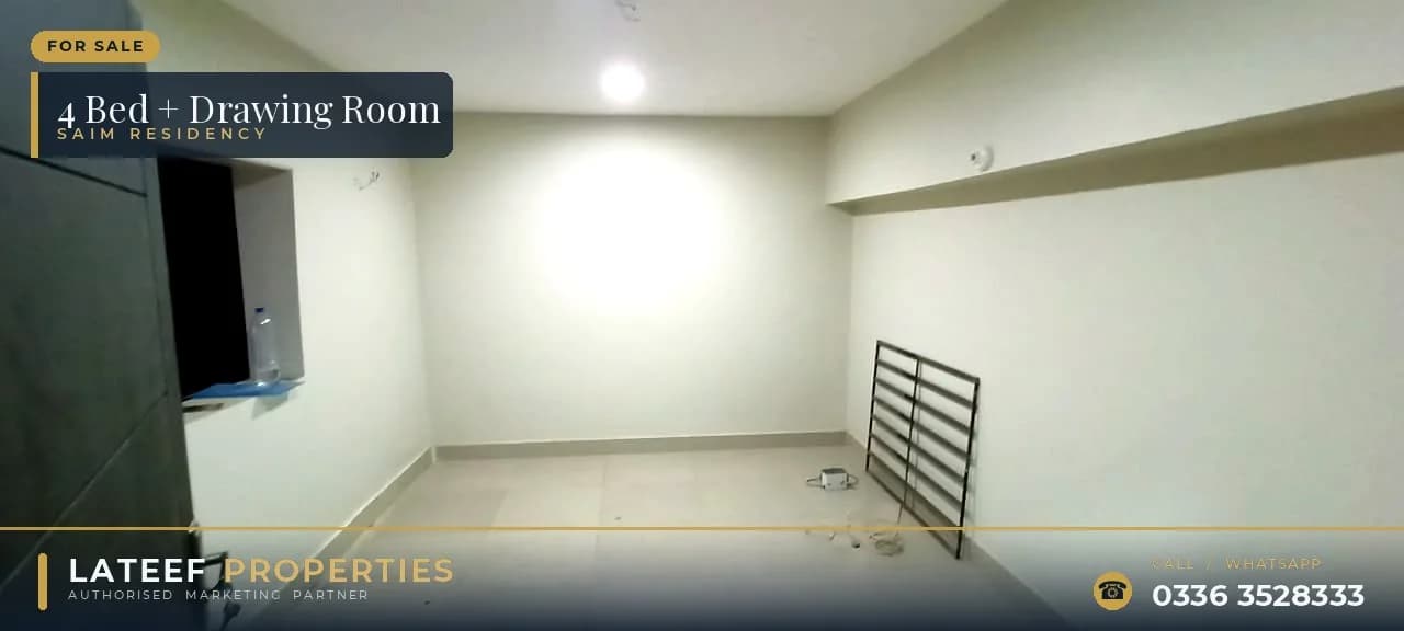4-Bed Flat in Saim Residency, Gulshan-e-Iqbal 13-D/2 — Urgent Sale 5
