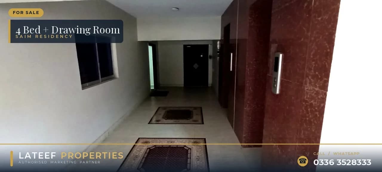 4-Bed Flat in Saim Residency, Gulshan-e-Iqbal 13-D/2 — Urgent Sale 6
