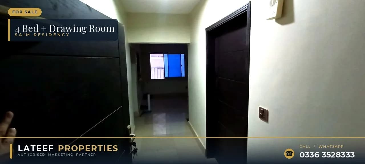 4-Bed Flat in Saim Residency, Gulshan-e-Iqbal 13-D/2 — Urgent Sale 7
