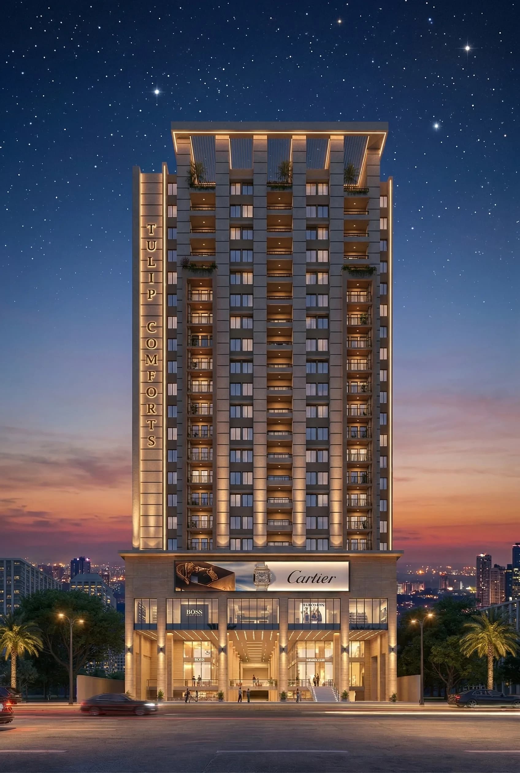 Tulip Comfort Night Elevation