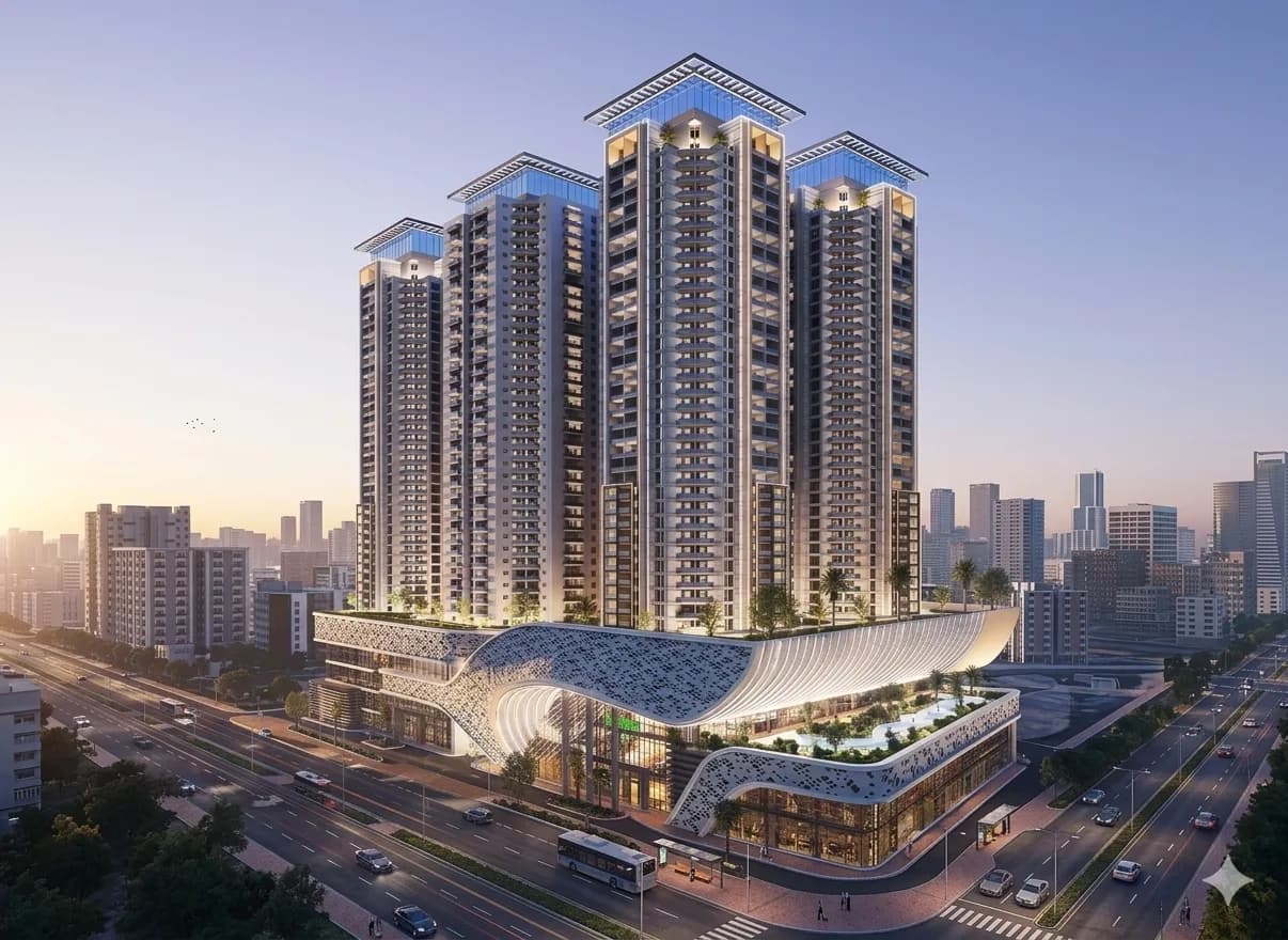 Saima Centre Point Night Elevation